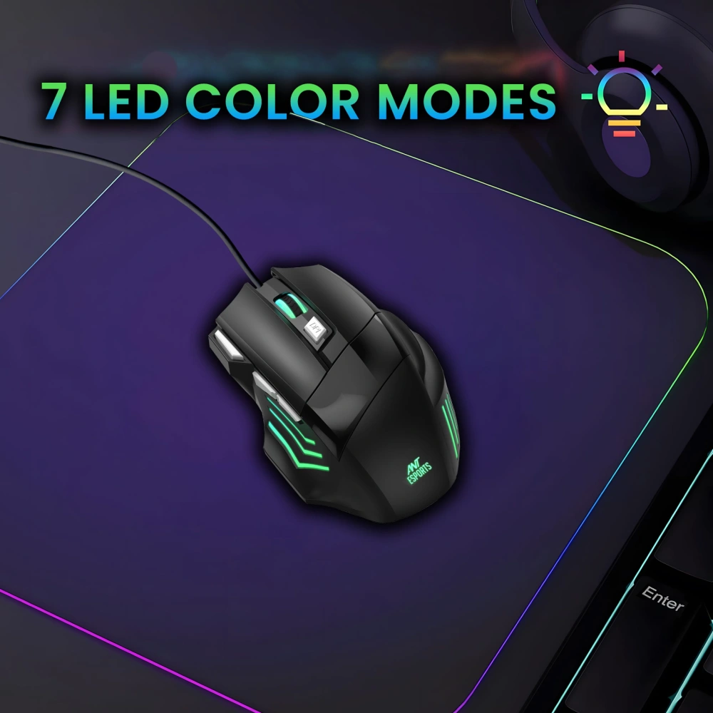 Ant Esports USB Mechanical Gaming Keyboard Mouse Combo (Thunder30) RGB view 5